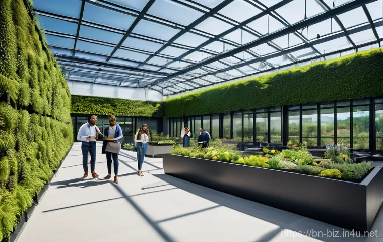 사회적 책임과 기업 평판 - Image Prompt 1: Sustainable Future and Eco-Friendly Innovation**