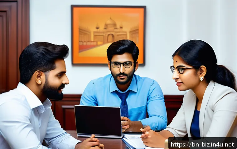 인사 전문가 인터뷰 - A professional Bengali office environment showing a diverse team engaged in a collaborative meeting,...