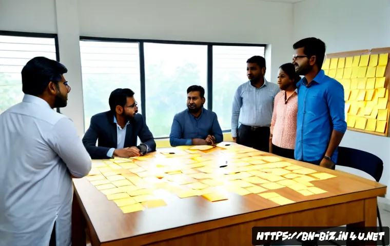 조직 전략 개발 - Photorealistic strategic planning workshop in a modern Bangladesh office, diverse business team gath...